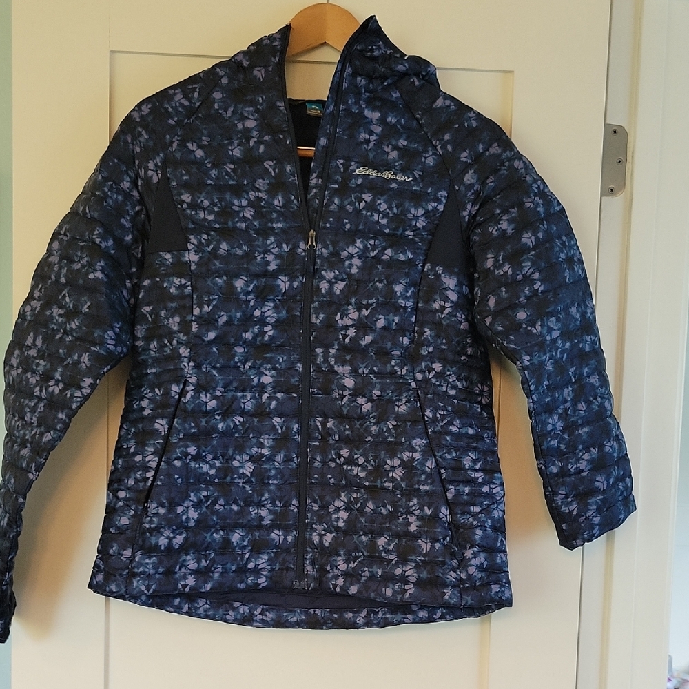 Eddie Bauer Women's Navy Floral Ski Jacket
